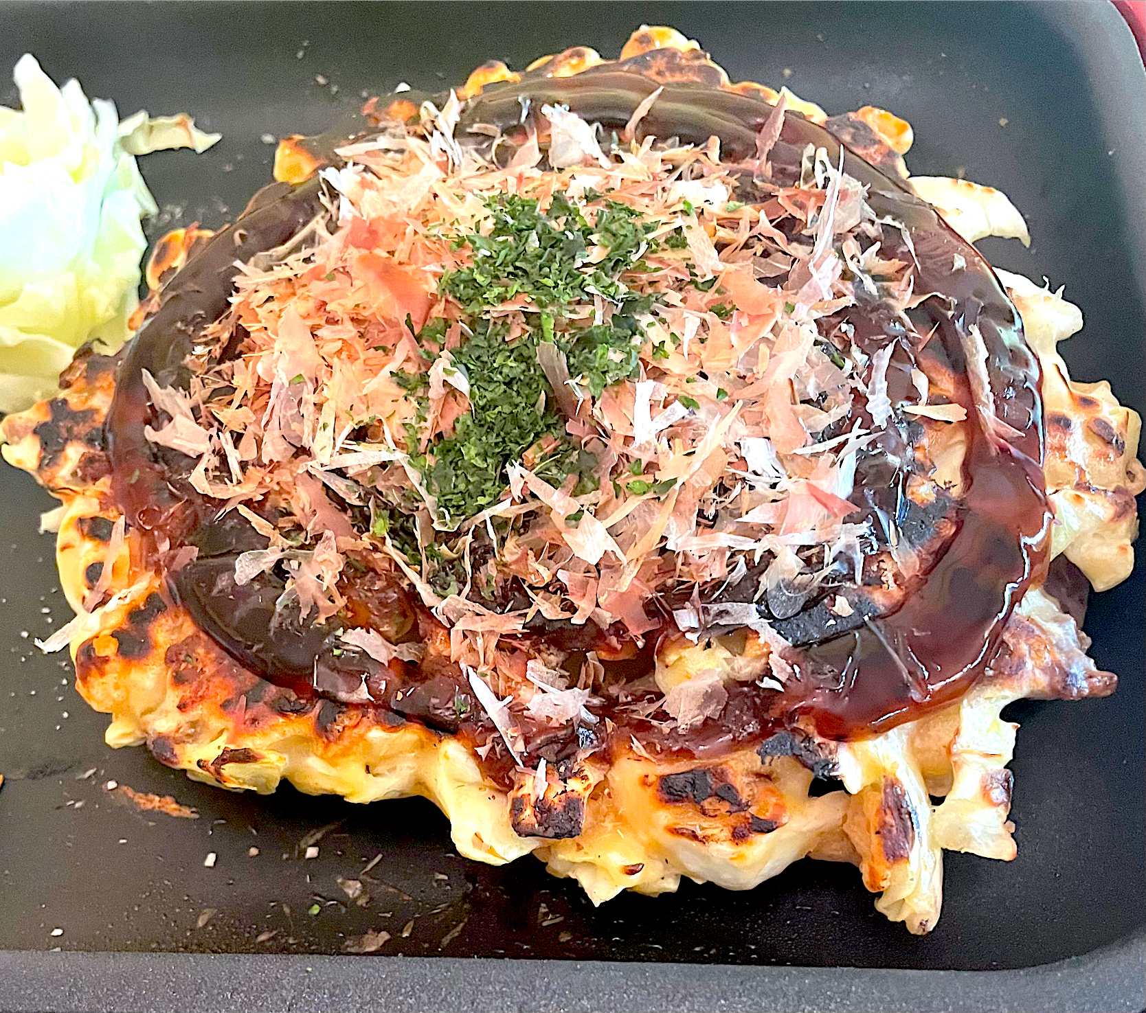 晩ごはん♯お好み焼き♯ブルーノ♯ホットプレート