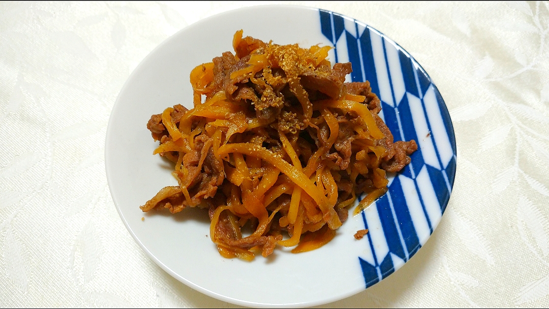 新生姜と牛肉のしぐれ煮