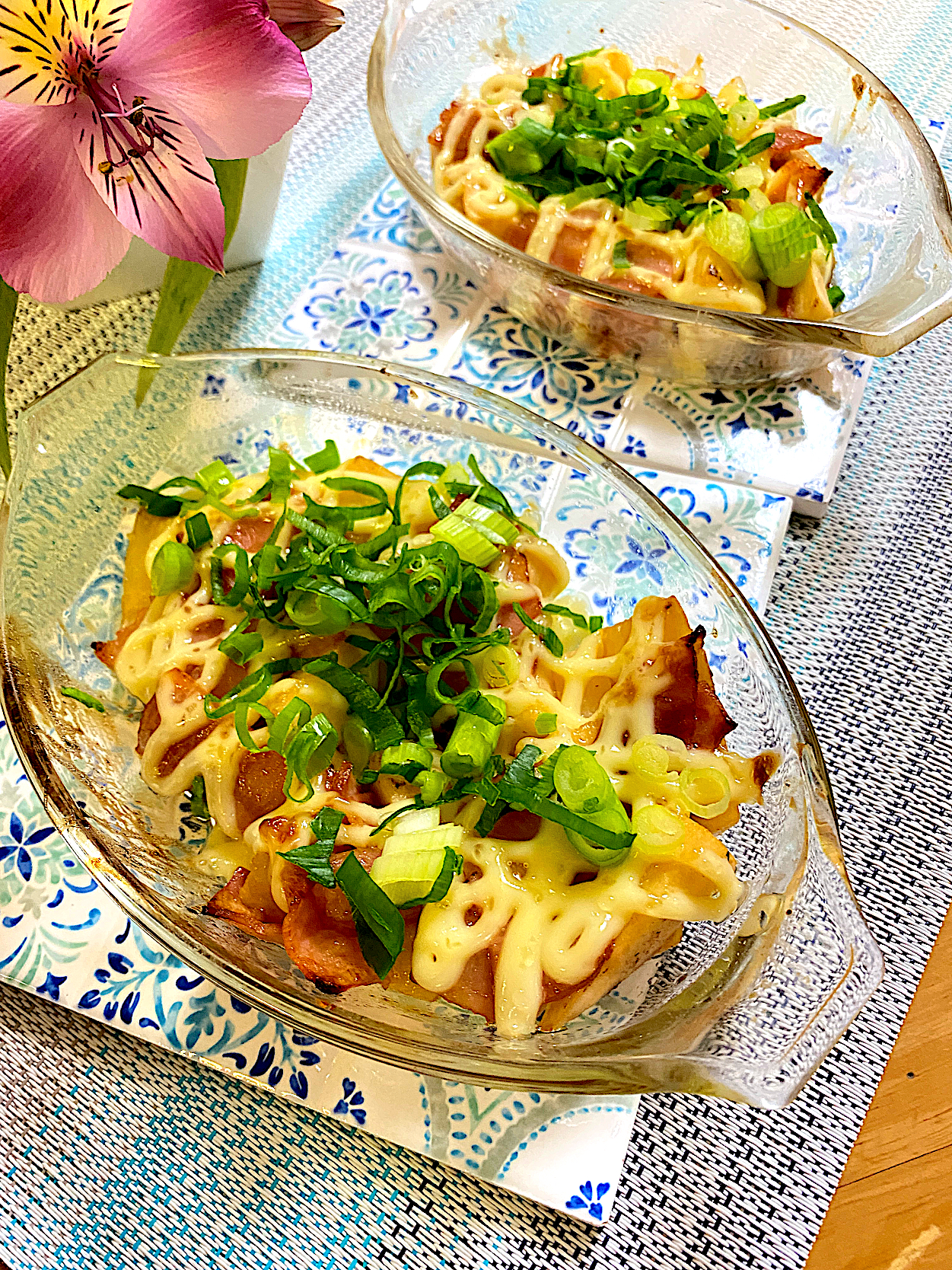 からあげビールさんの料理 簡単おつまみ♪長いもとベーコンの照りマヨグリル