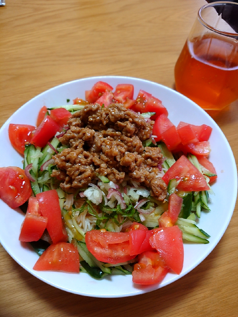 野菜もりもり混ぜそうめん