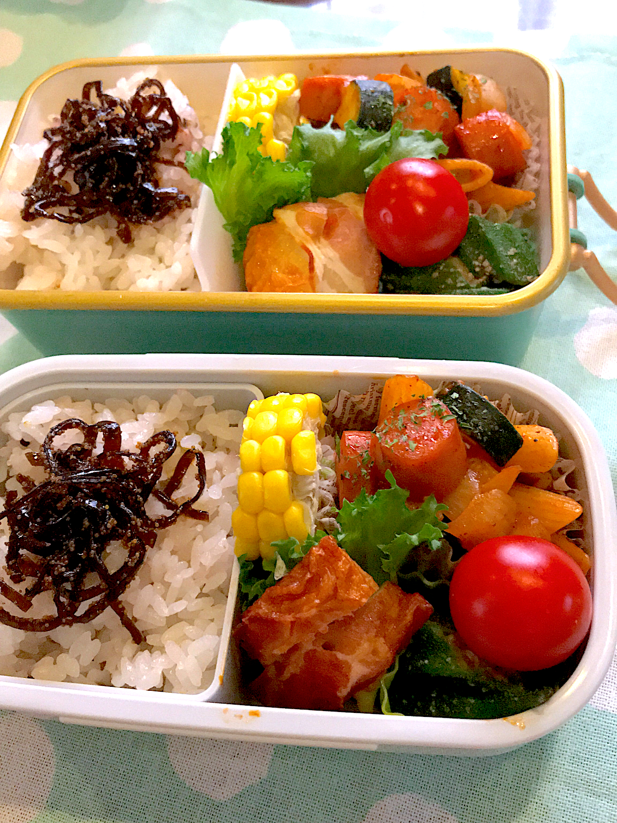 2022.6.30  ＊今日のお弁当＊ペンネ＆おくらの胡麻和え＊