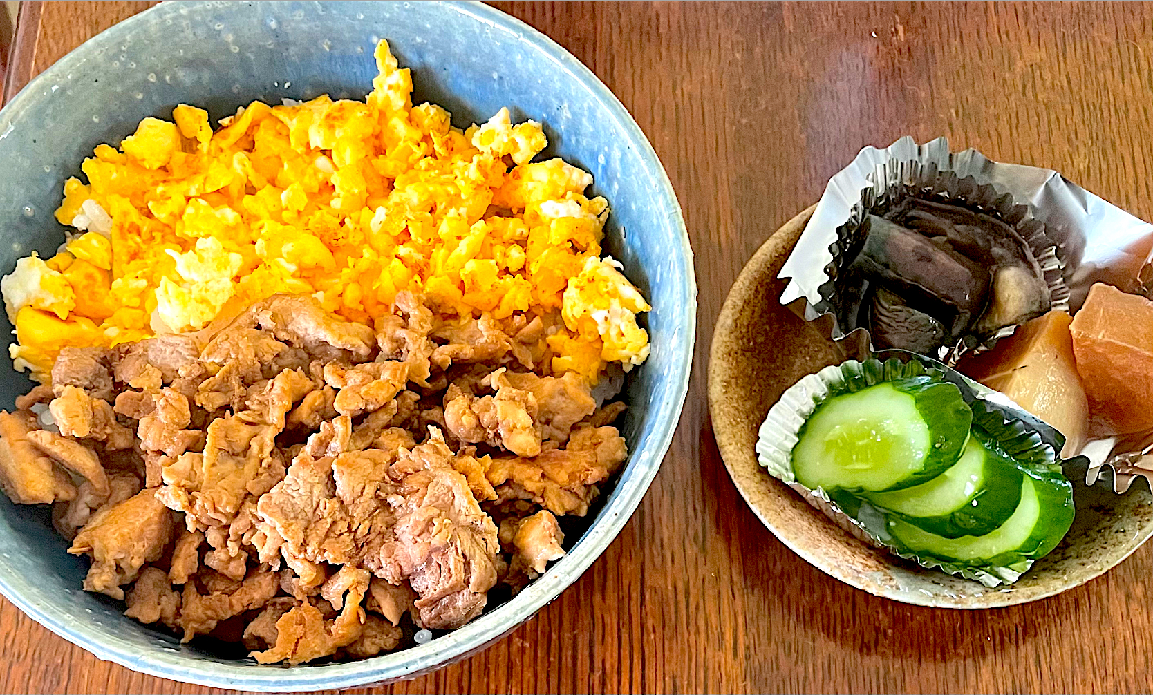 ランチ♯二色丼