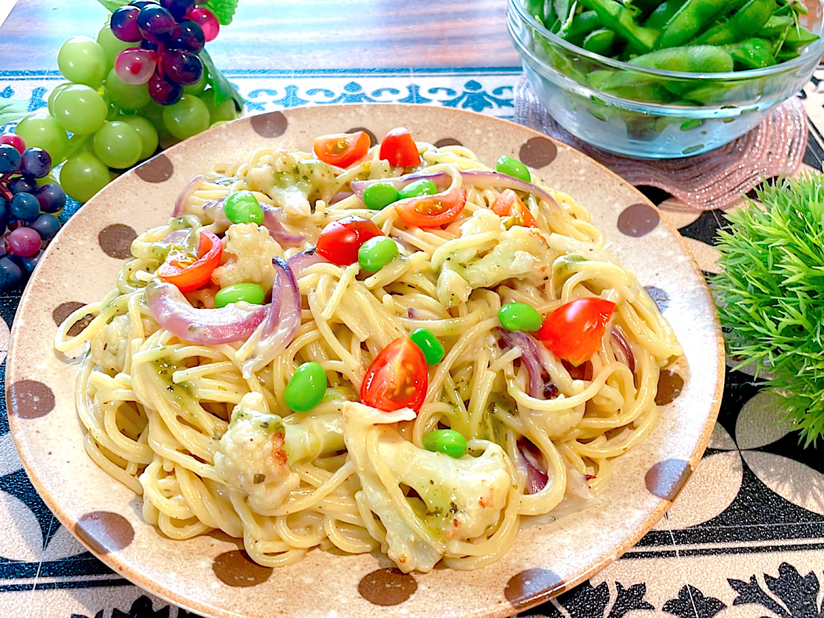 朝パスタ🍝🌼🌼🌼