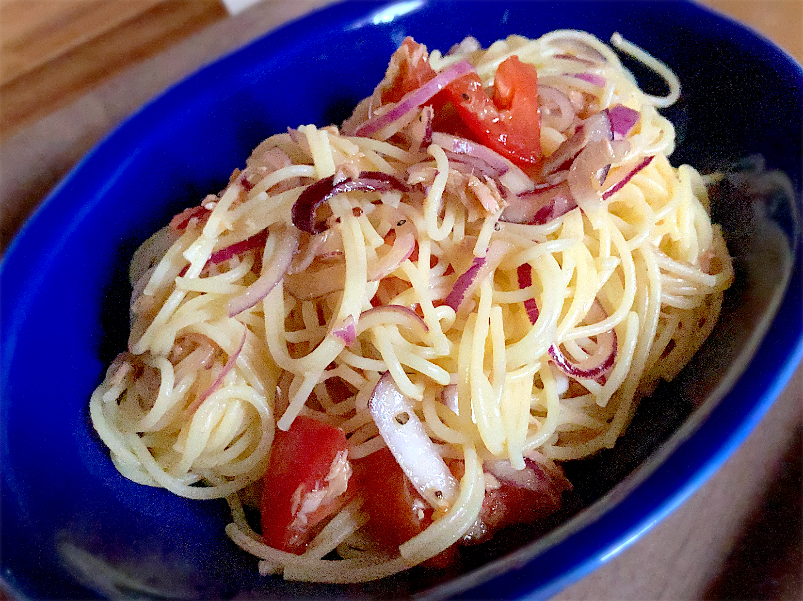 うちの定番作り置きで冷製パスタ🍅🍝♡