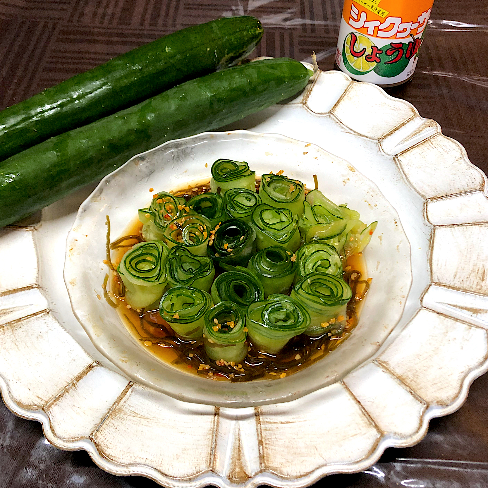 シークアーサー醤油de無限胡瓜🥒