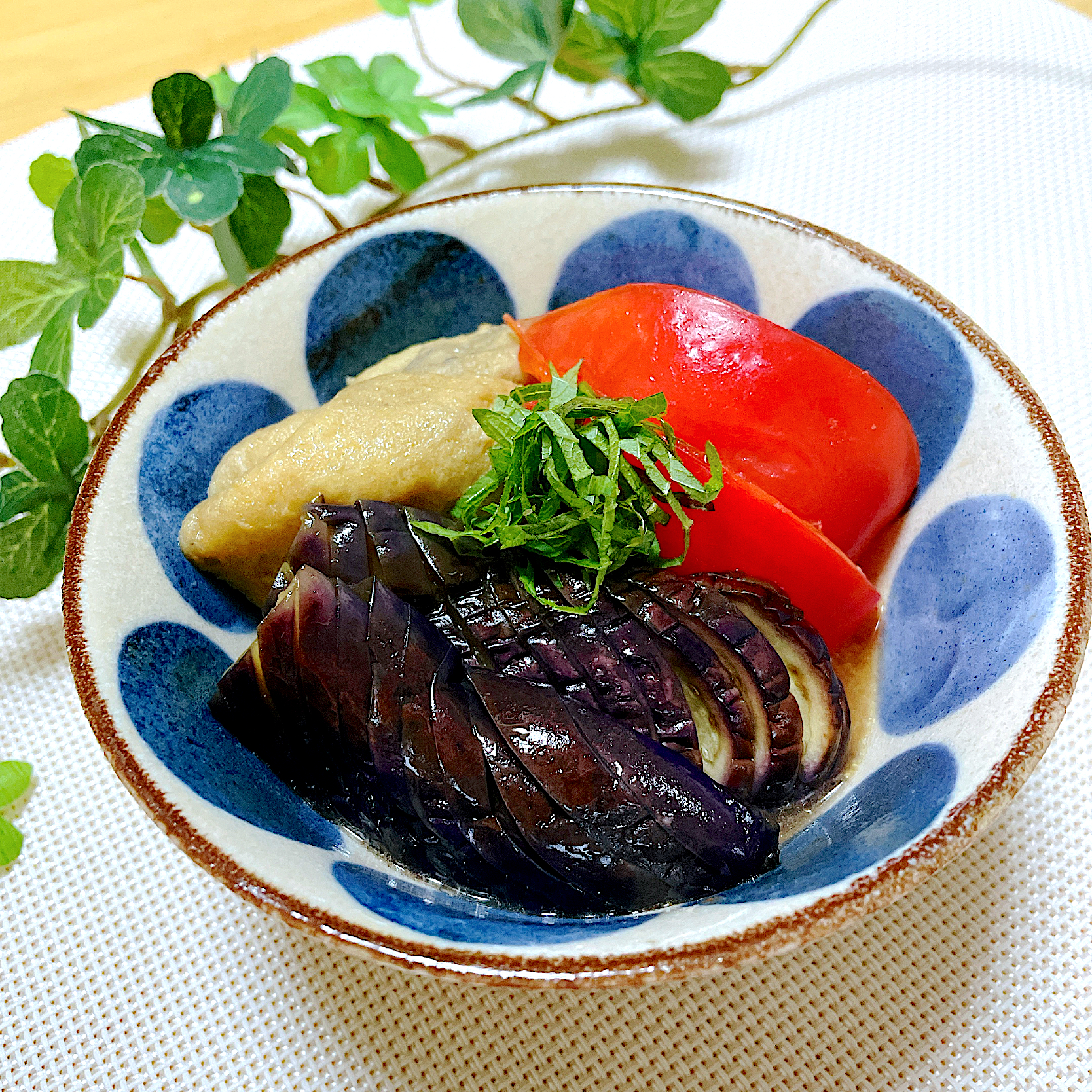 茄子とがんもとトマトの煮浸し