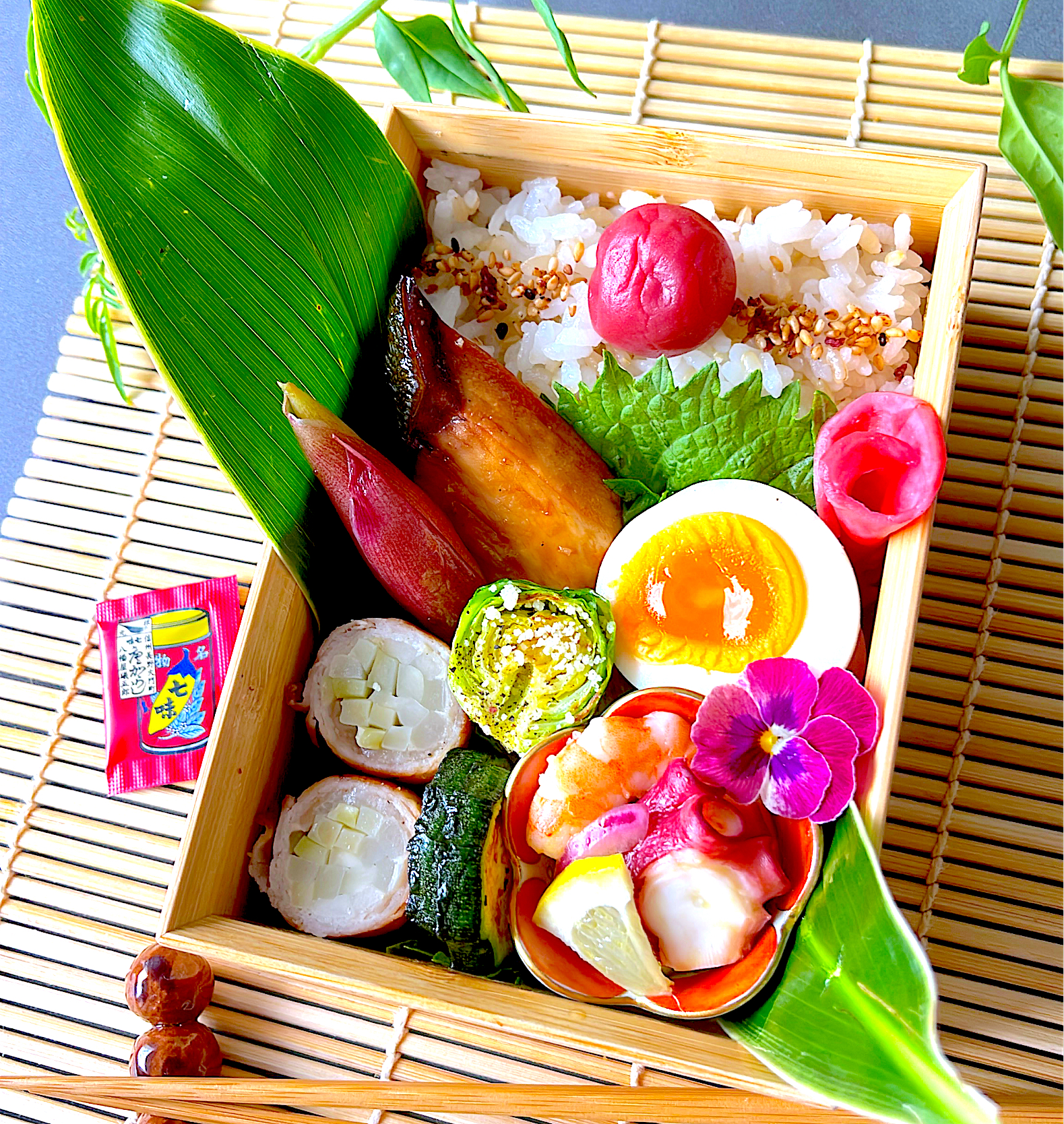 お魚と玄米の和風弁当🍱