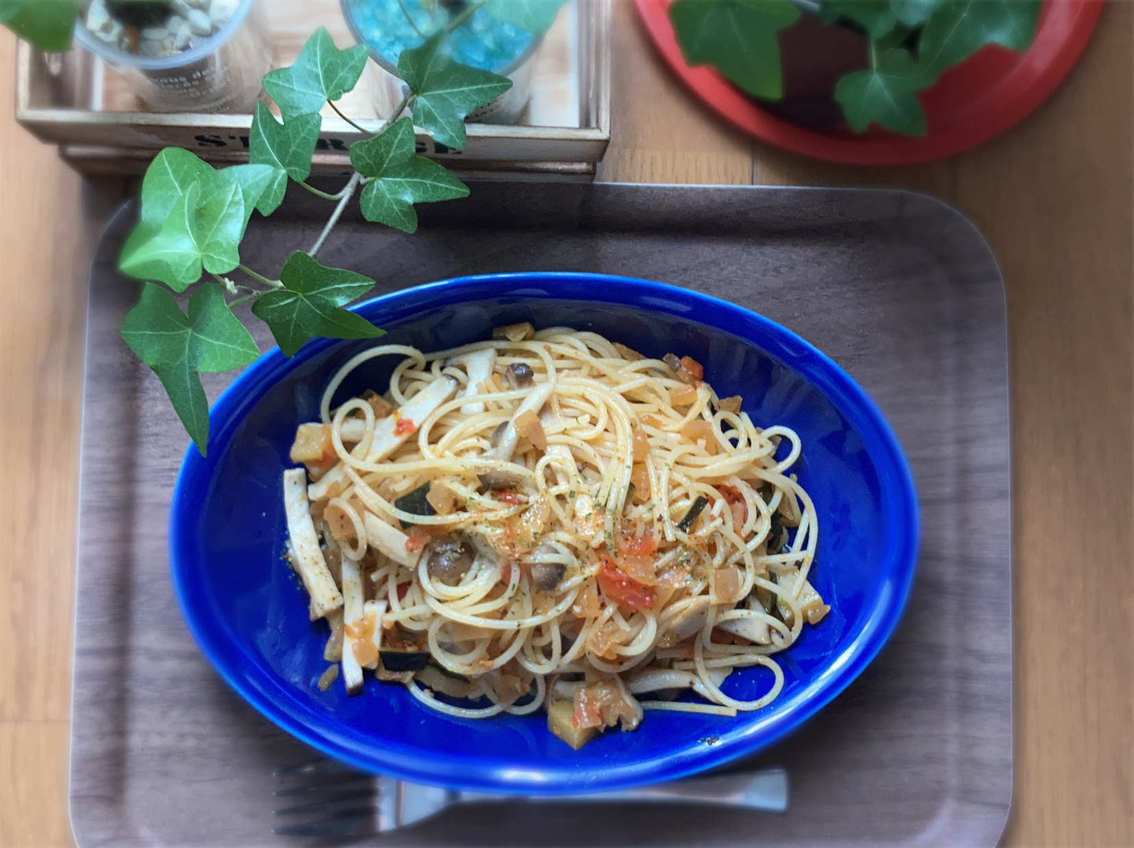 ラタトゥイユでパスタ🍝