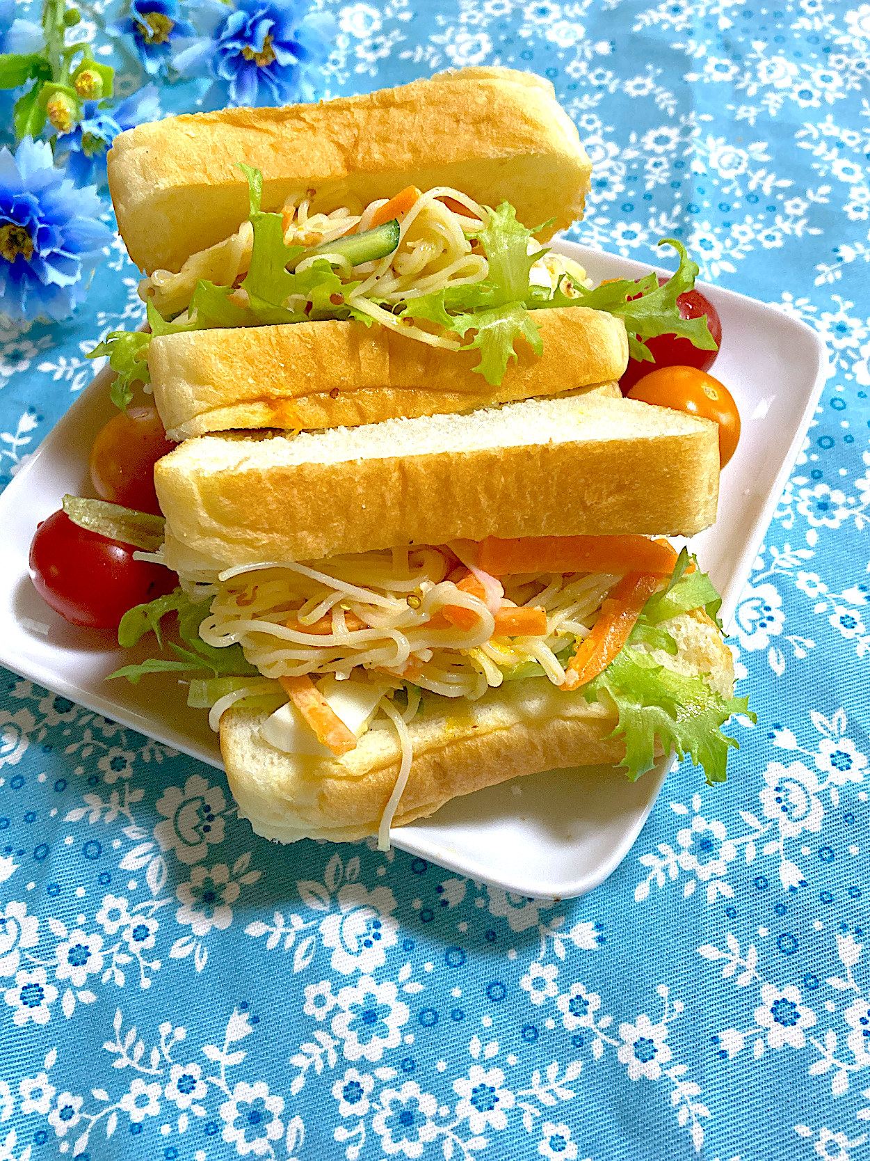 素麺サラダサンド🌼