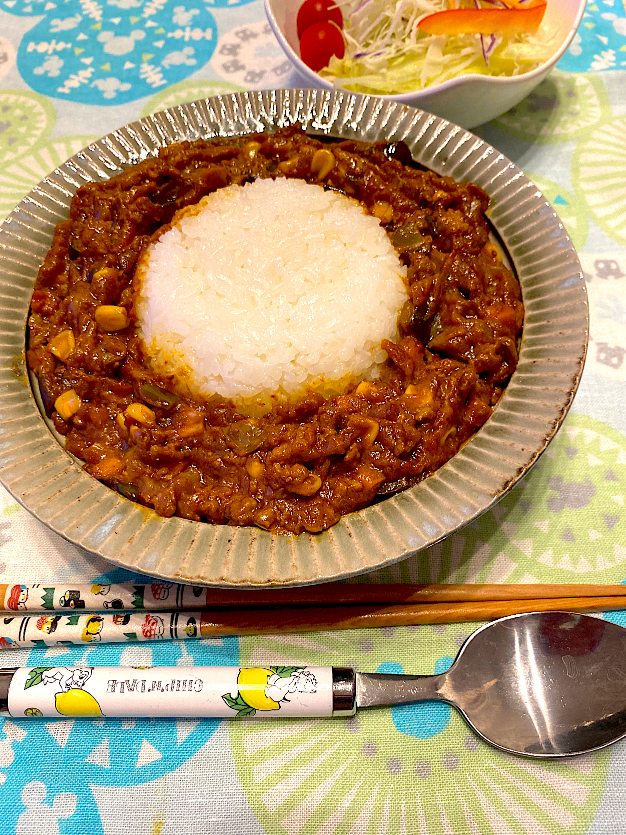 夏野菜のキーマカレー