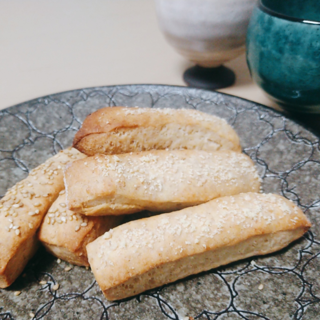 酒粕とチーズのビスコッティ