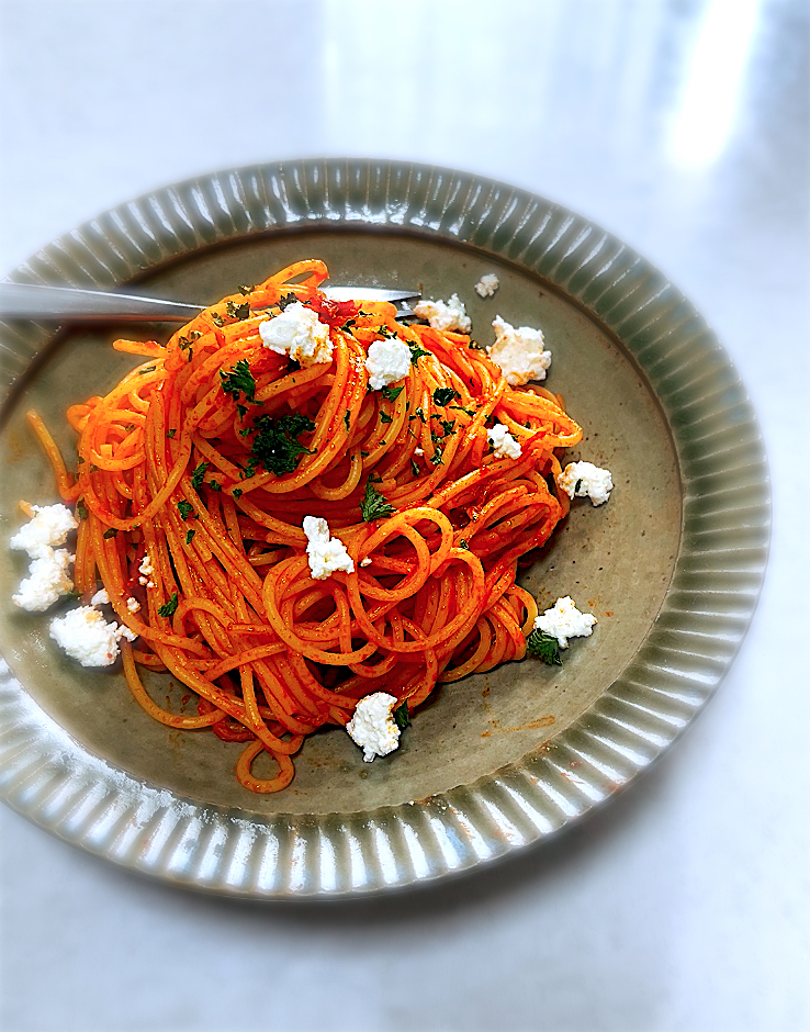 トマトペースト　パスタ