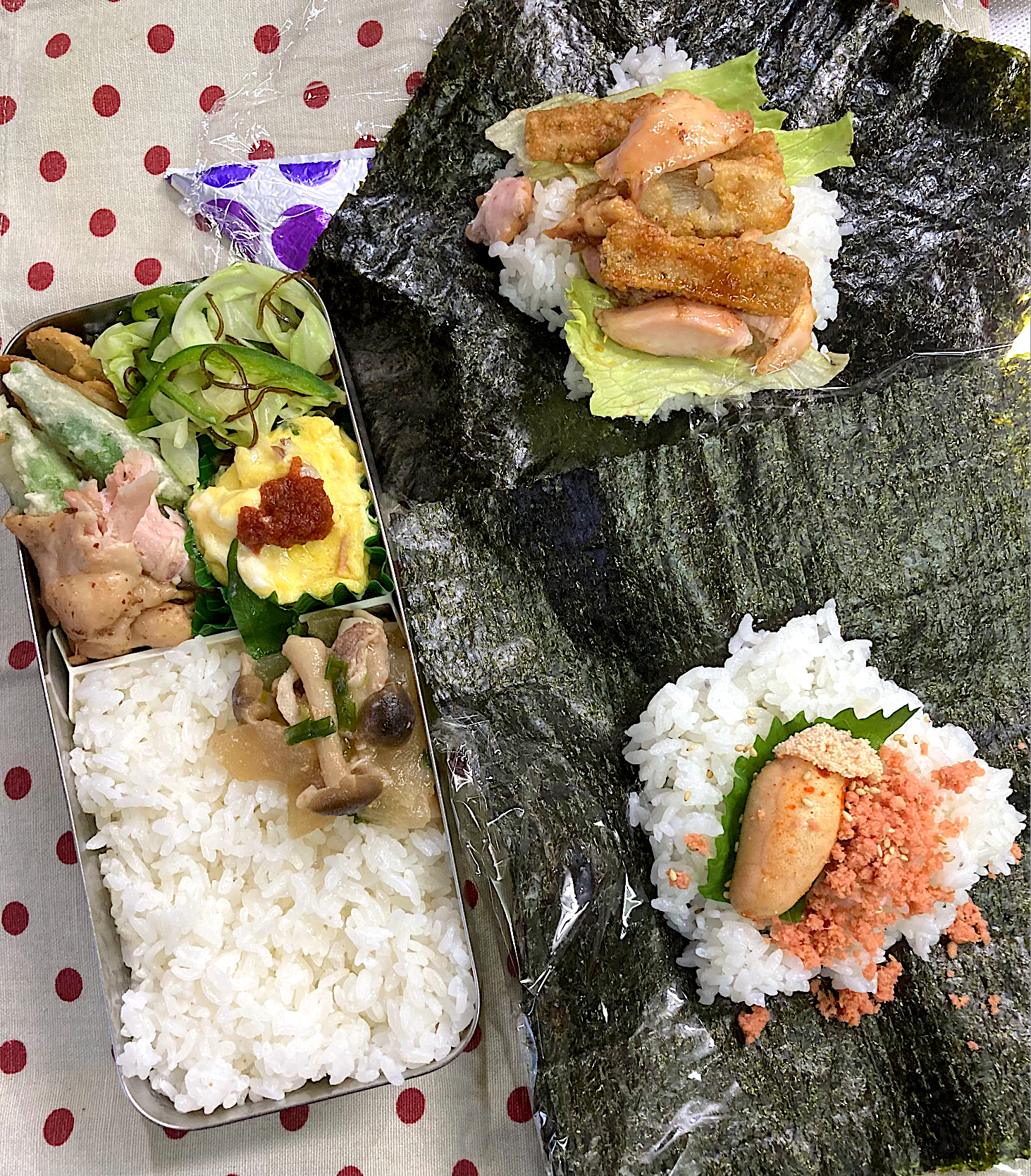 10月12日 今日もおにぎり弁当🍱🍙