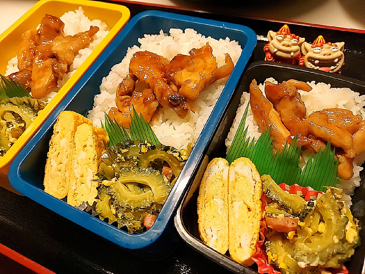 夫弁当、息子弁当、娘弁当