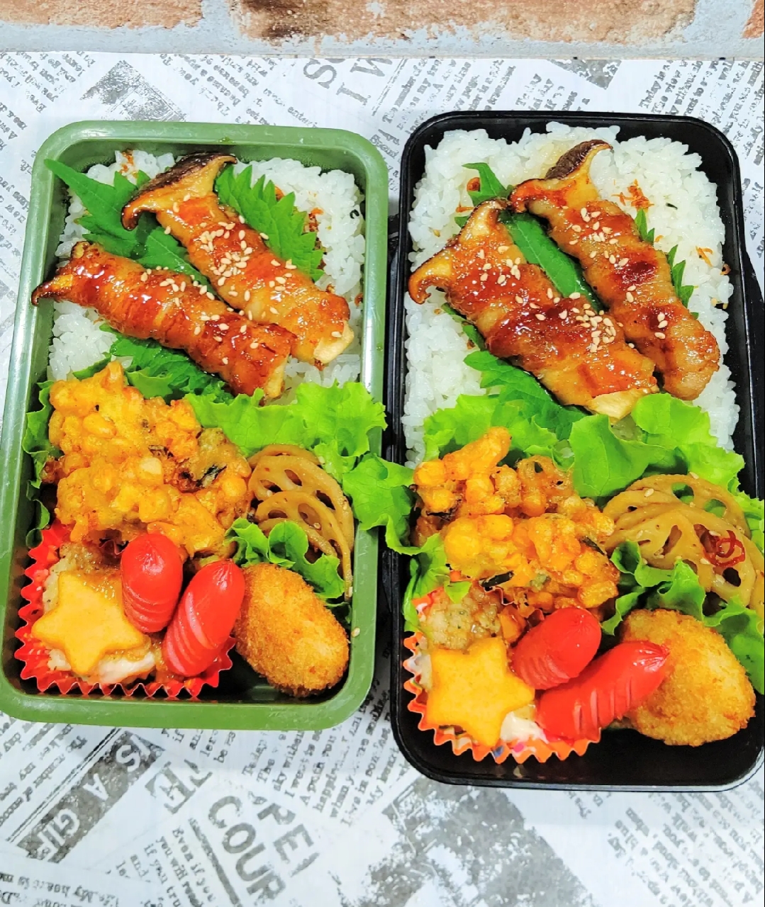 エリンギの肉巻き弁当☆