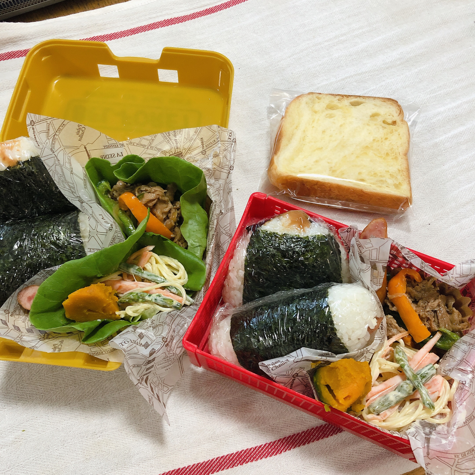 次男＆三男男子高校生弁当