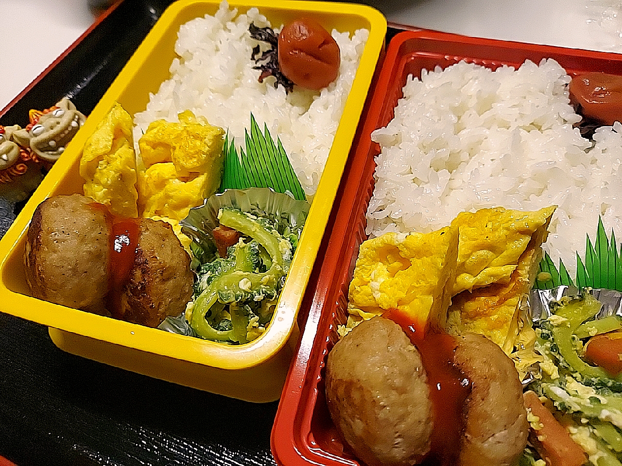 夫弁当、息子弁当