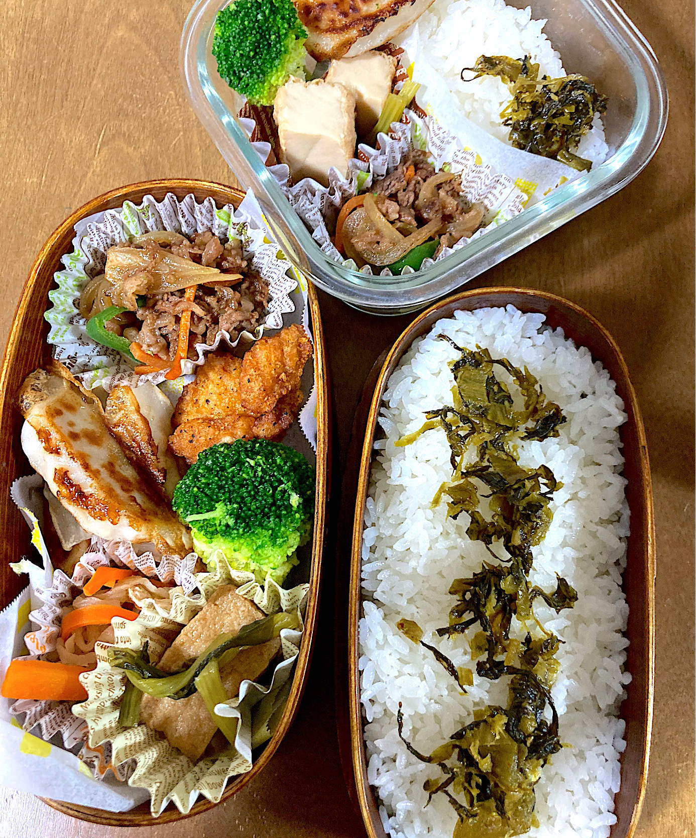 息子と私のお弁当。