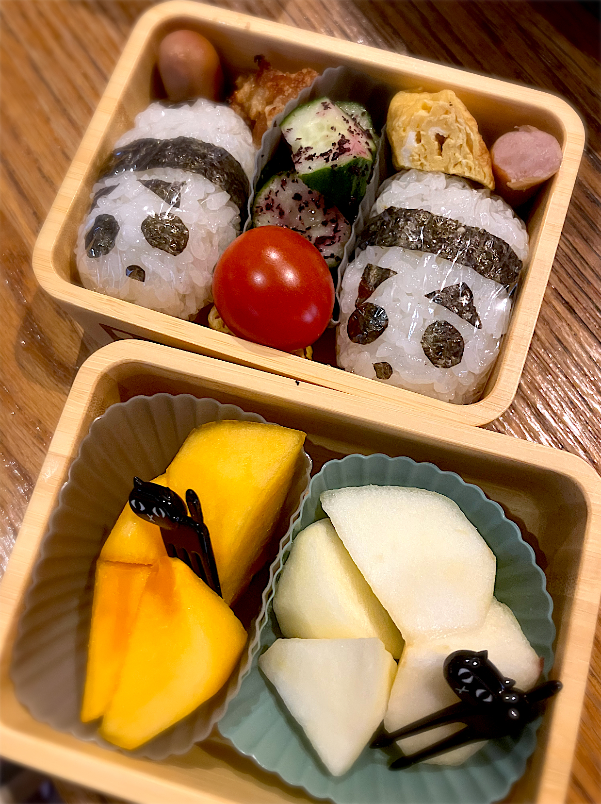 双子パンダ🐼遠足弁当