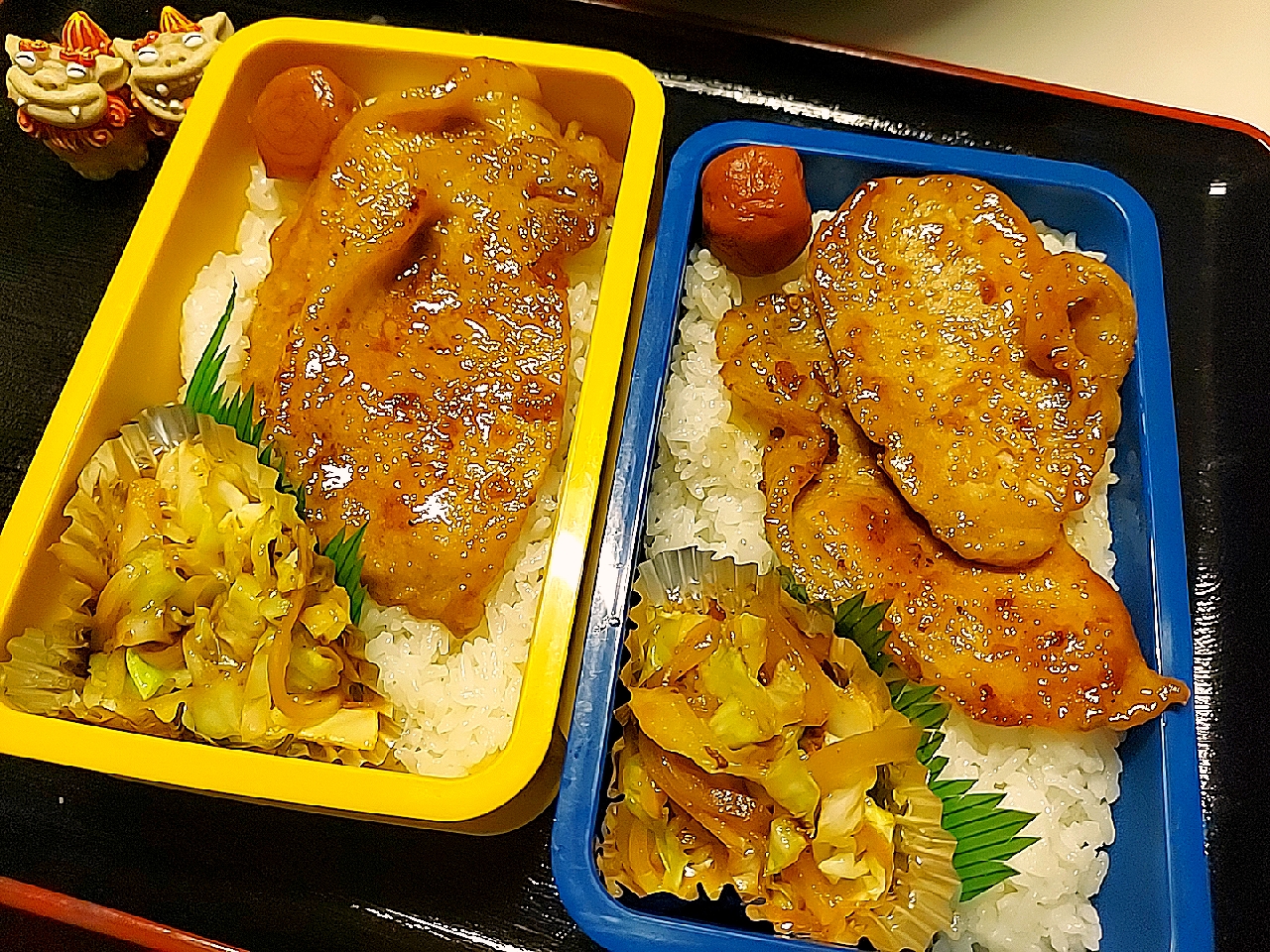 夫弁当、息子弁当