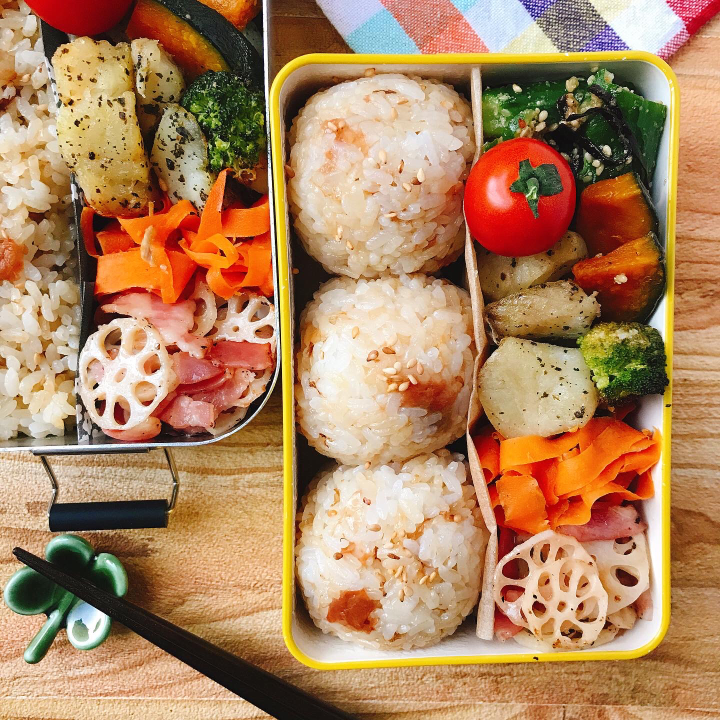 鱈と野菜のグリル焼き弁当