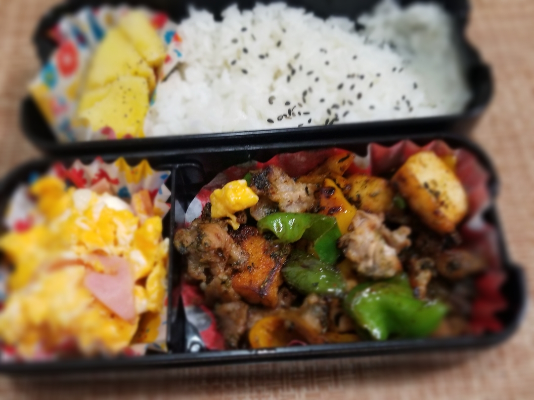 豚肉と厚揚げ、野菜のてりやき弁当