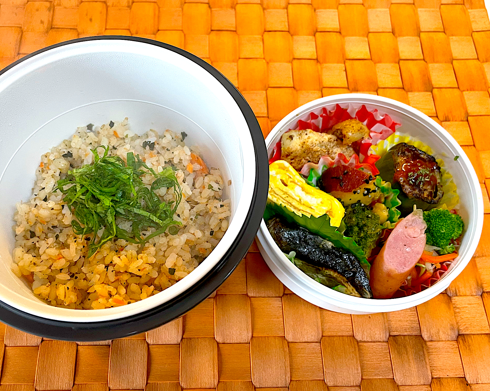 中学生息子のお弁当🍱 塩鮭の炊き込みご飯弁当🍙