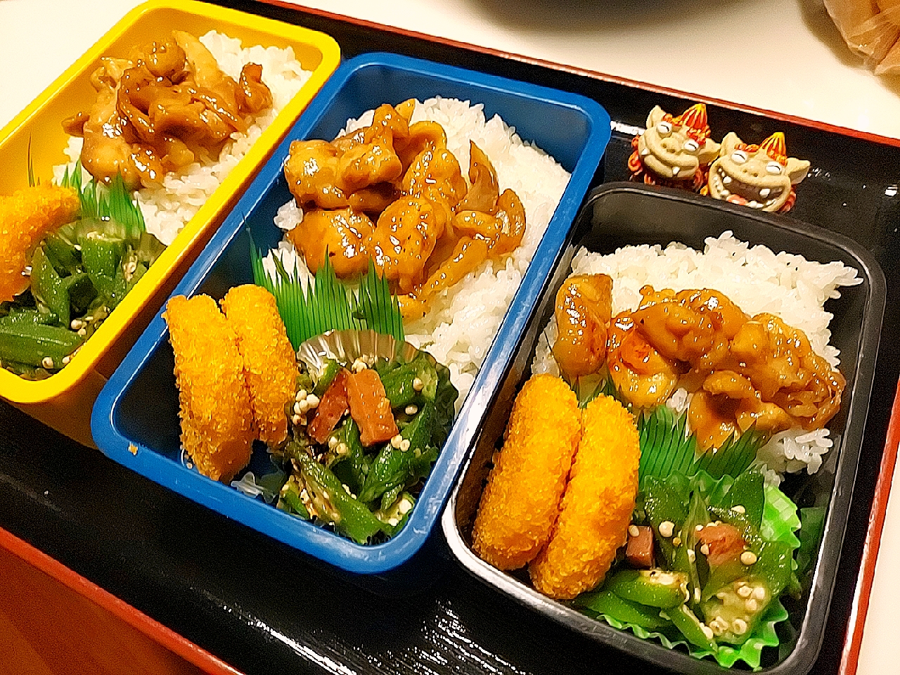 夫弁当、息子弁当、娘弁当