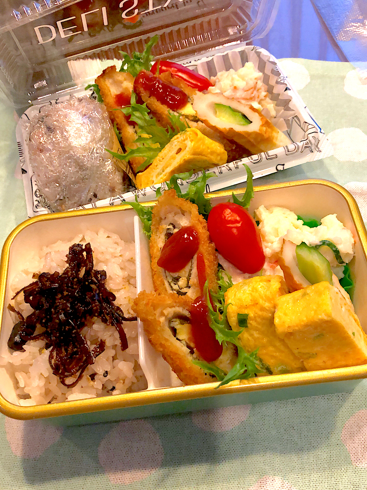 2022.10.24  ＊今日のお弁当＊小ねぎ入りたまご焼き＊