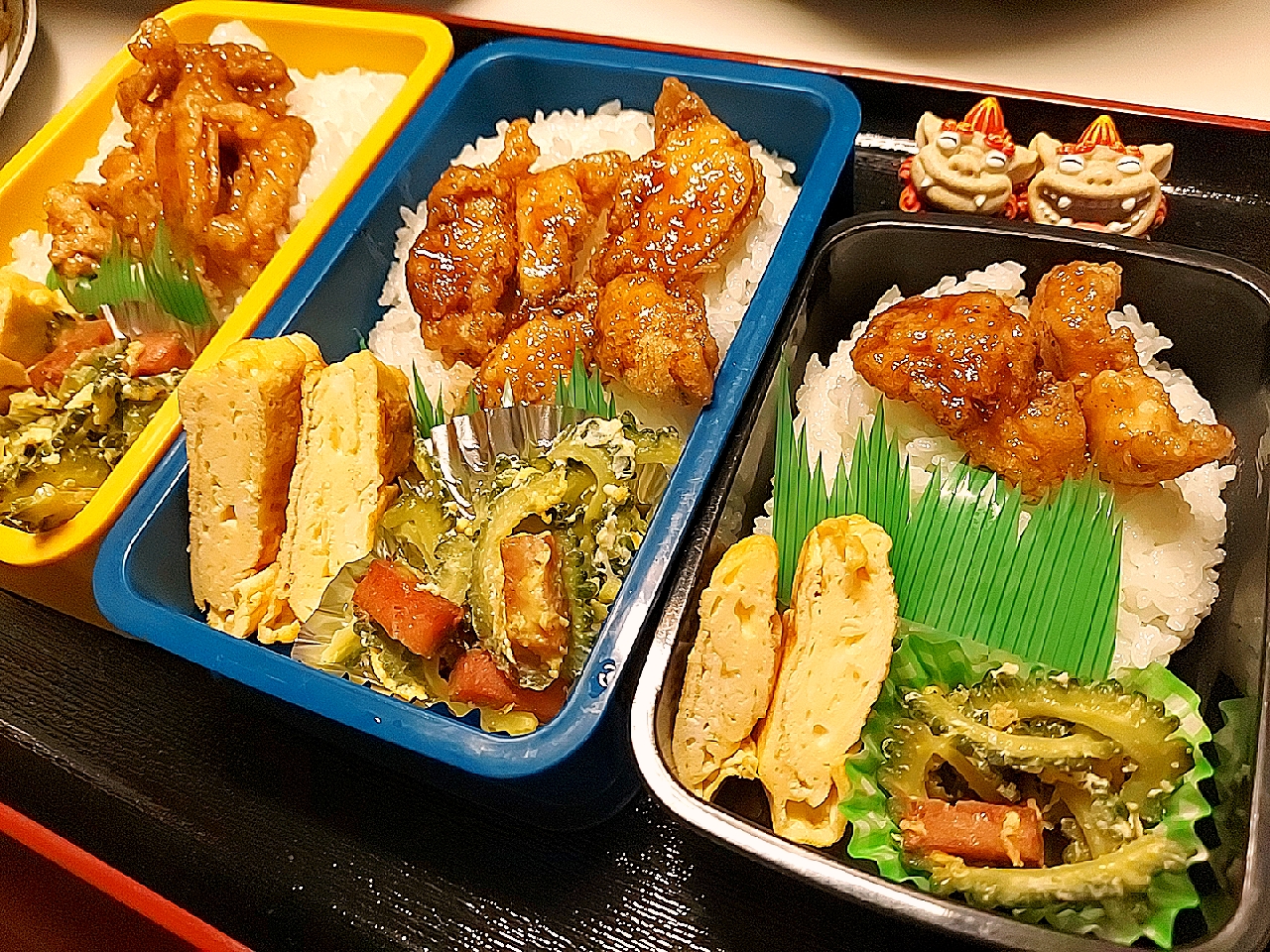 夫弁当、息子弁当、娘弁当