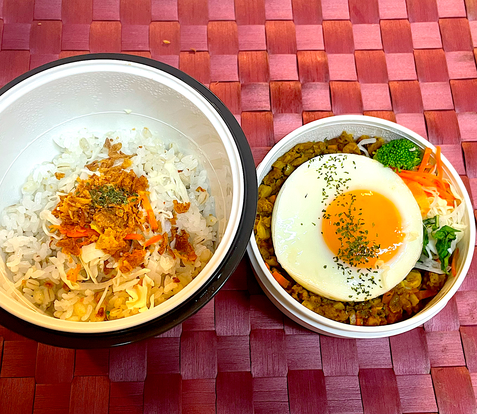 中学生息子のお弁当🍱 大豆ミートのキーマカレー弁当🍛🍱