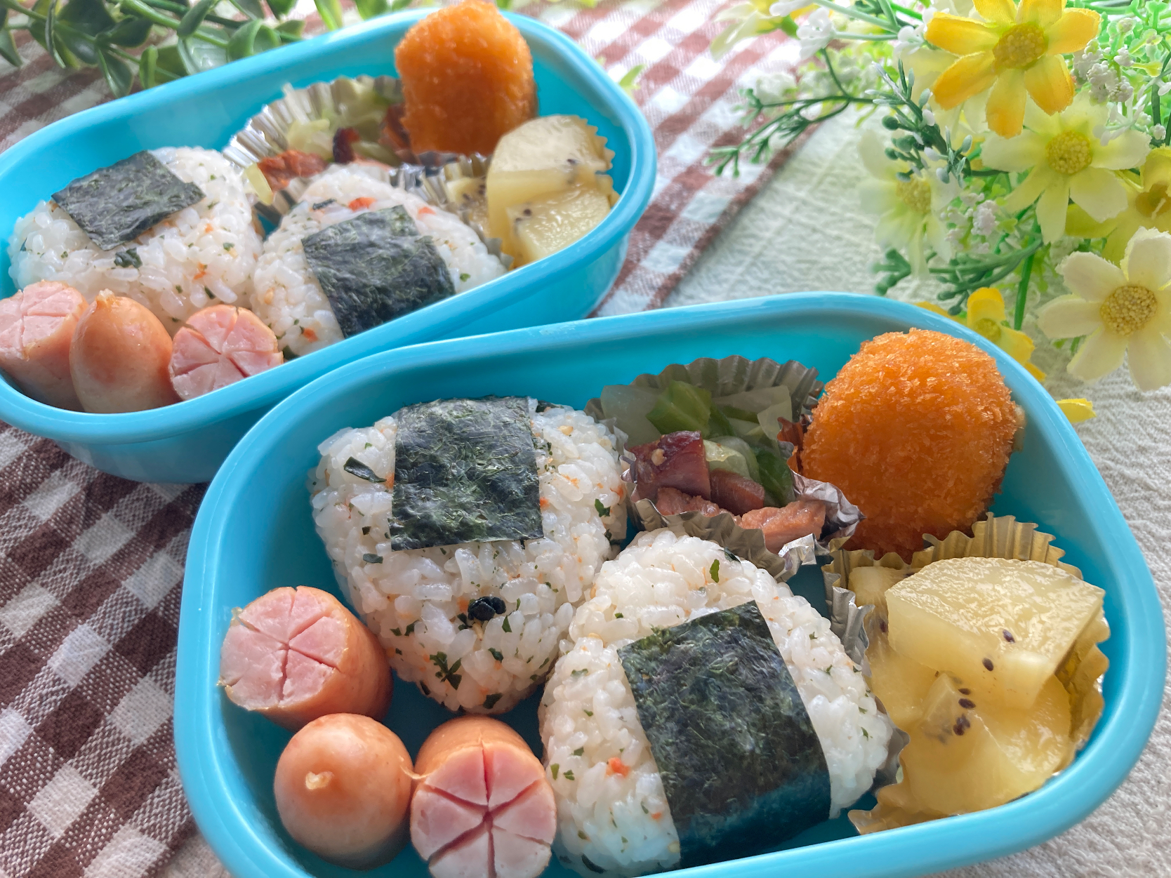 ＊ちびたんとべびたんの幼稚園お弁当＊