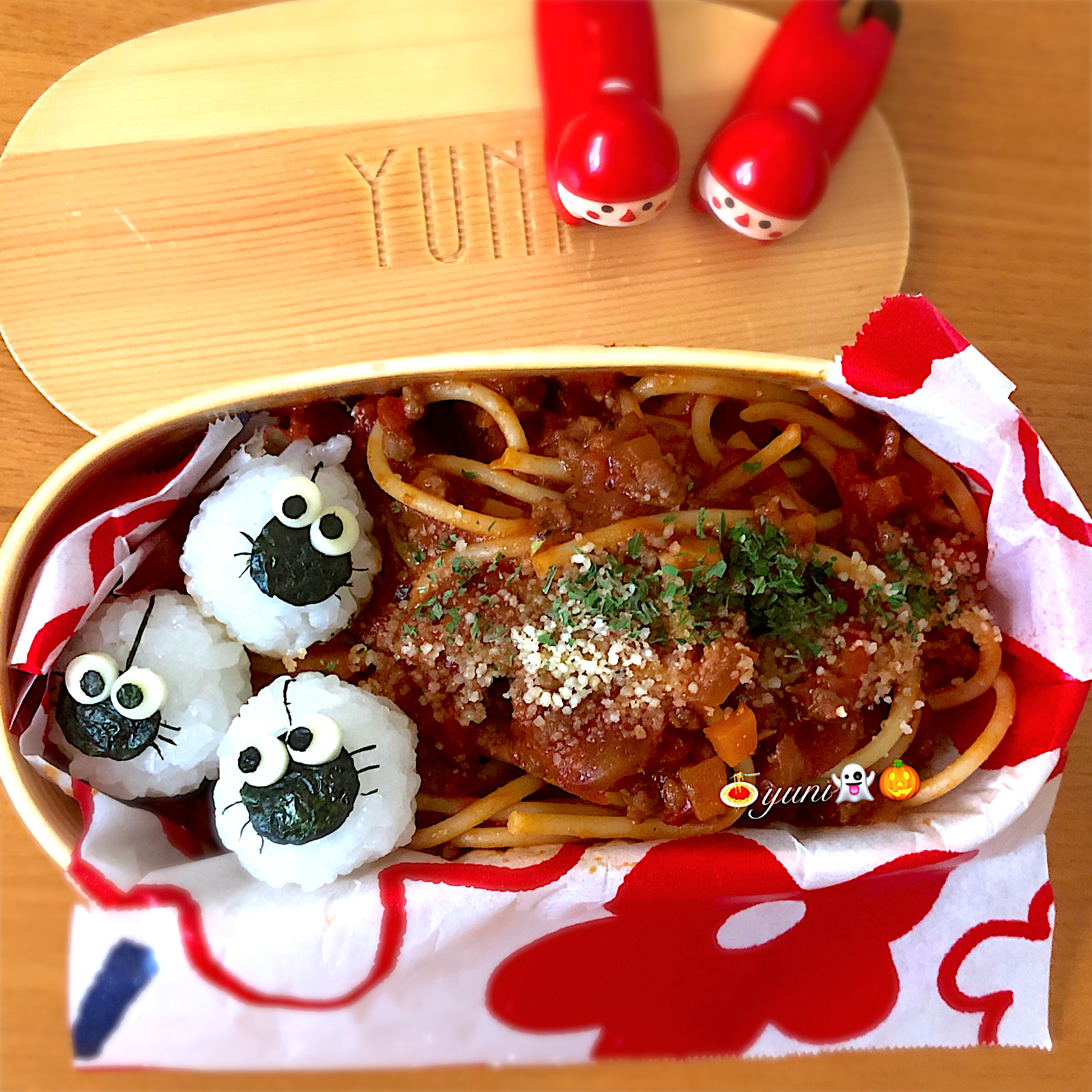 👻ハロウィン弁当🎃ミートスパゲティ🍝