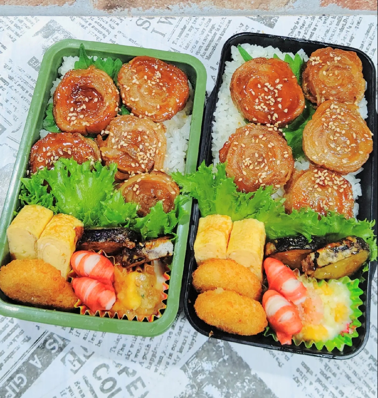 豚バラチャーシュー弁当☆