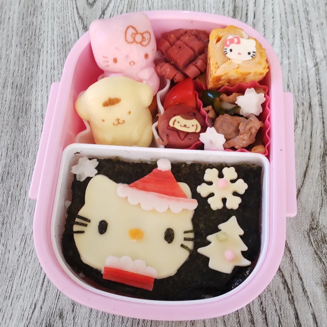 キティちゃんサンタ弁当