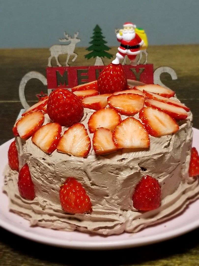 パパ作👨クリスマス🎄チョコケーキ