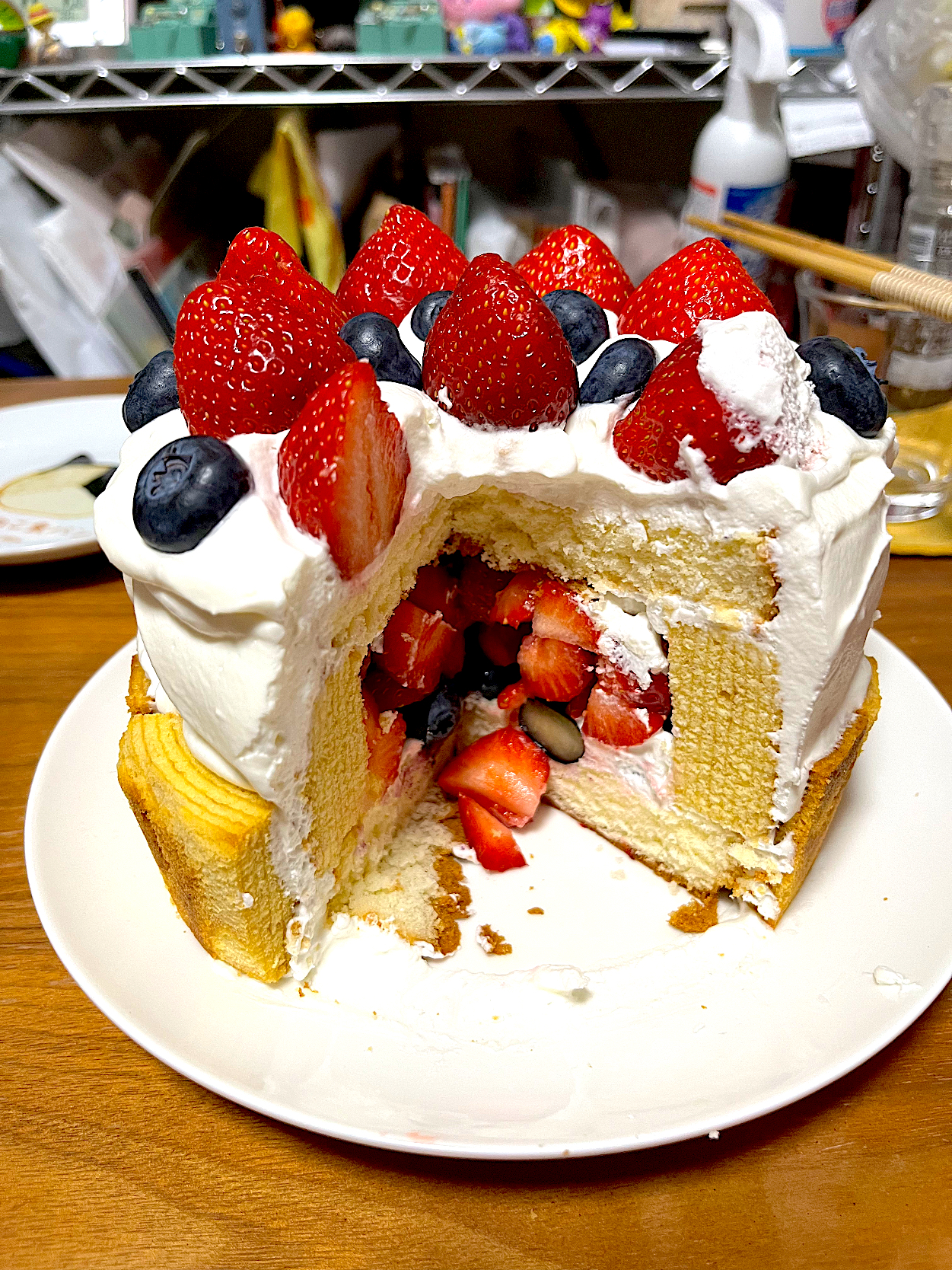 かくれんぼケーキ🍓🫐