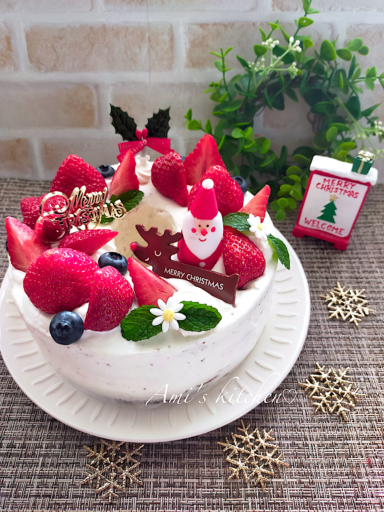 クリスマスリングケーキ☺️🎄💕