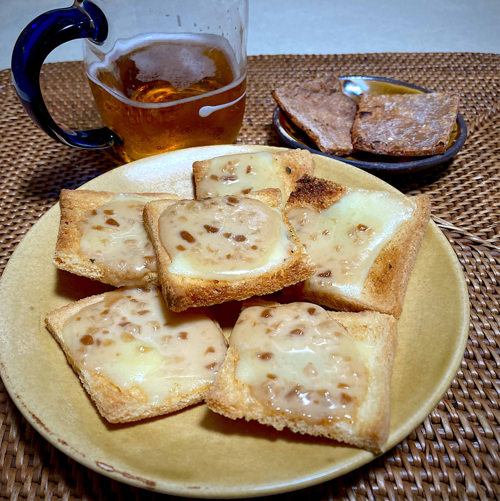 酒粕焼きと納豆チーズディップ