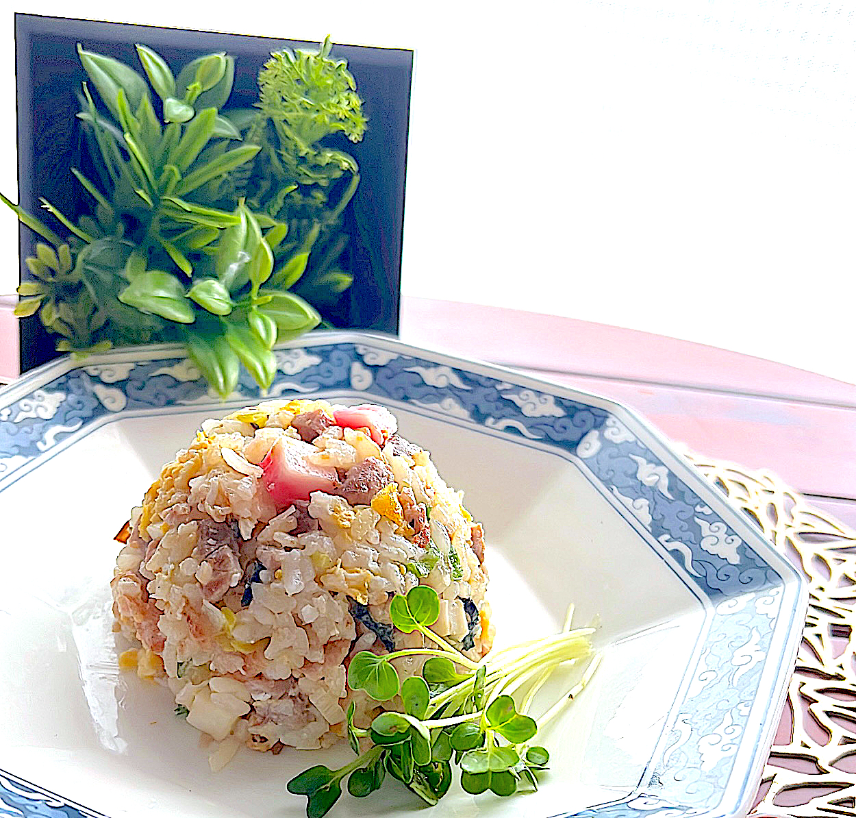 アルモンデ❣️残りの刺身で海鮮炒飯❣️