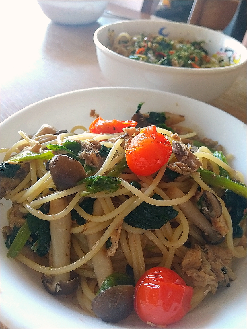 息子たちの気まぐれパスタ