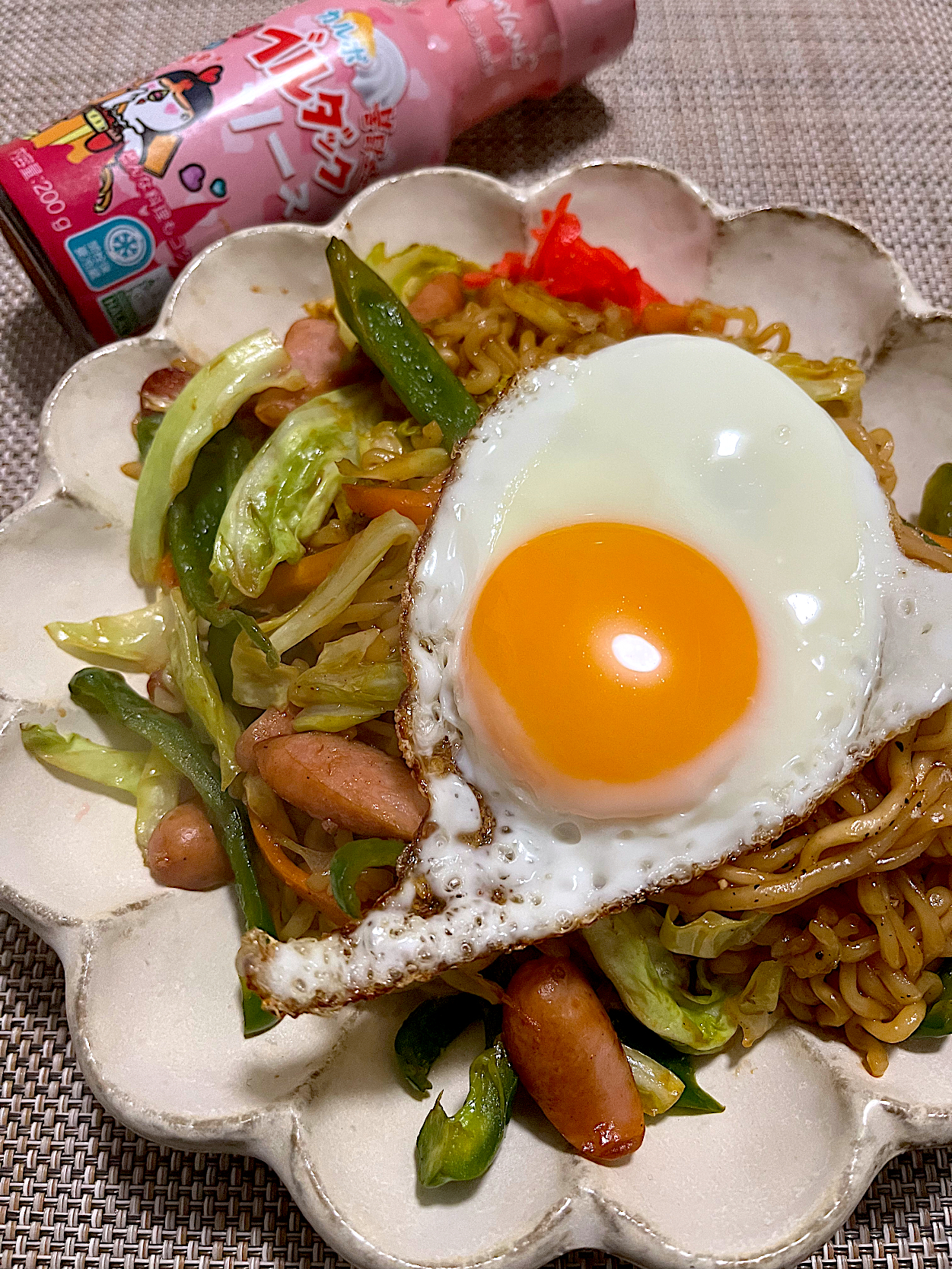 今日の夜ごはん~サリ麺de焼きそば~