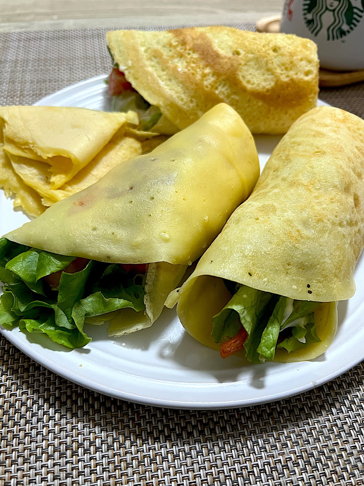 今日の朝ごはん~お食事クレープ~