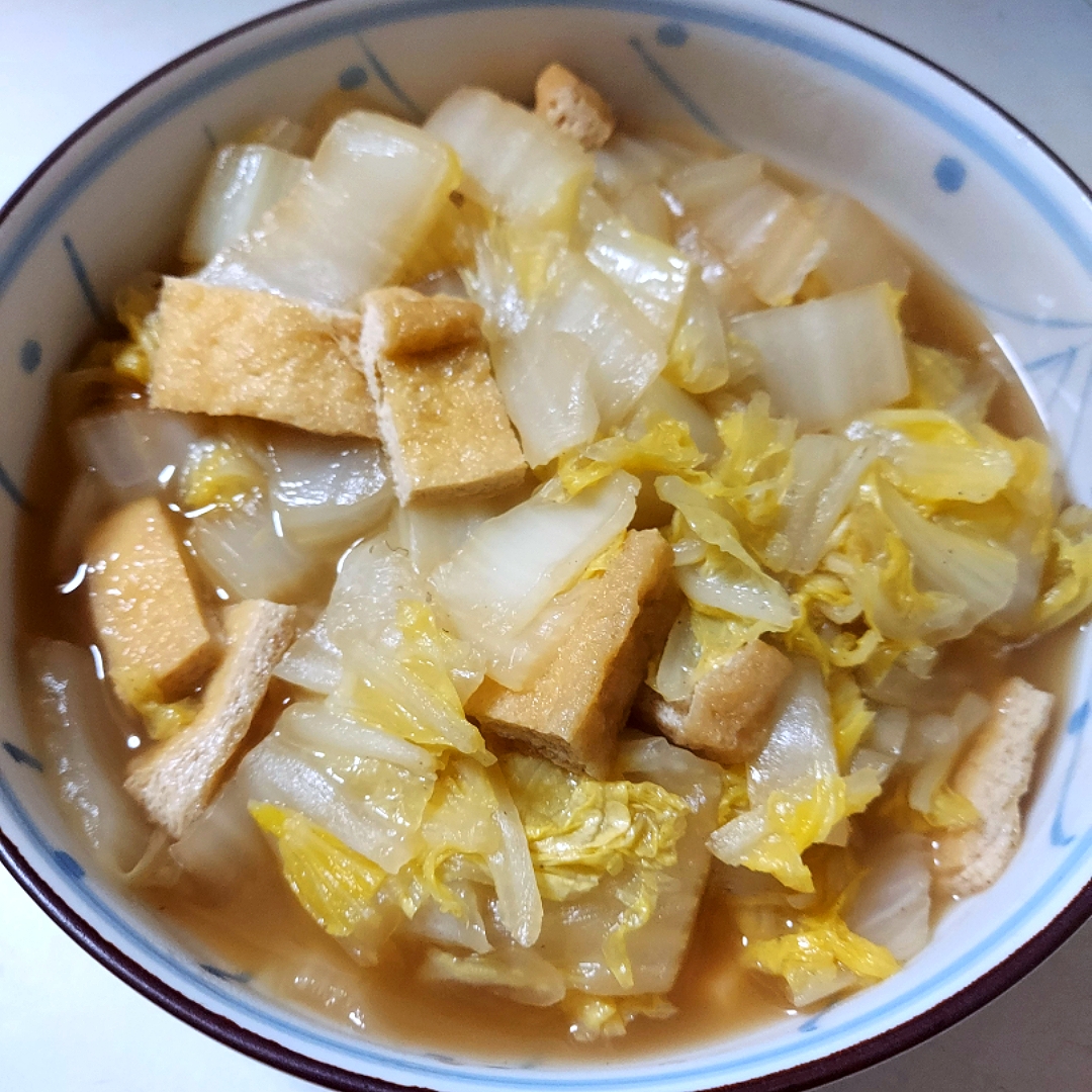 白菜と油揚げの煮物