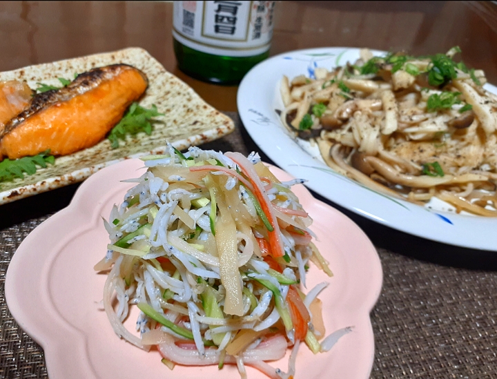 自家製甘酢生姜としらす和え🍃