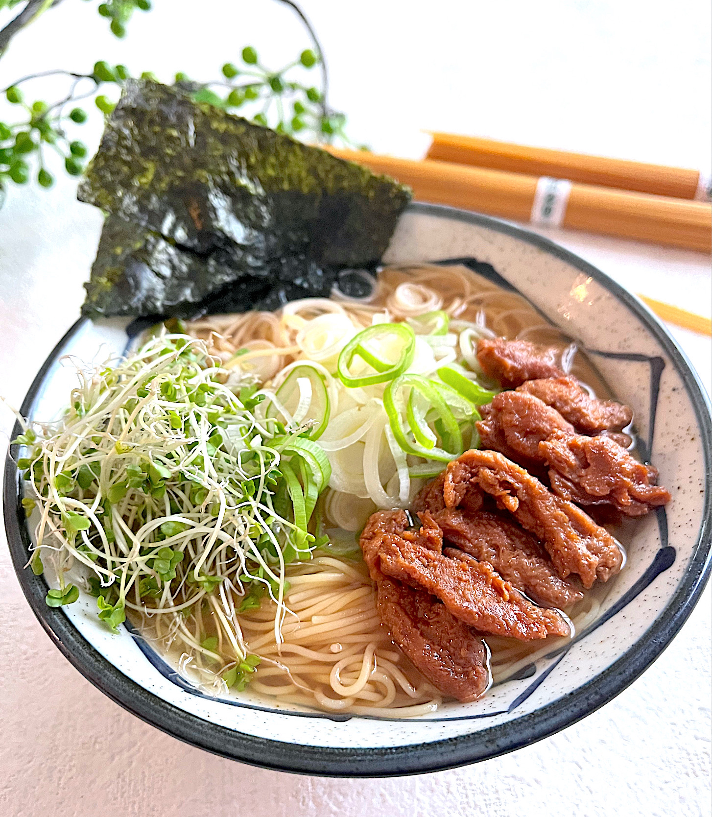 グルテンフリー大豆のお肉のチャーシュー麺