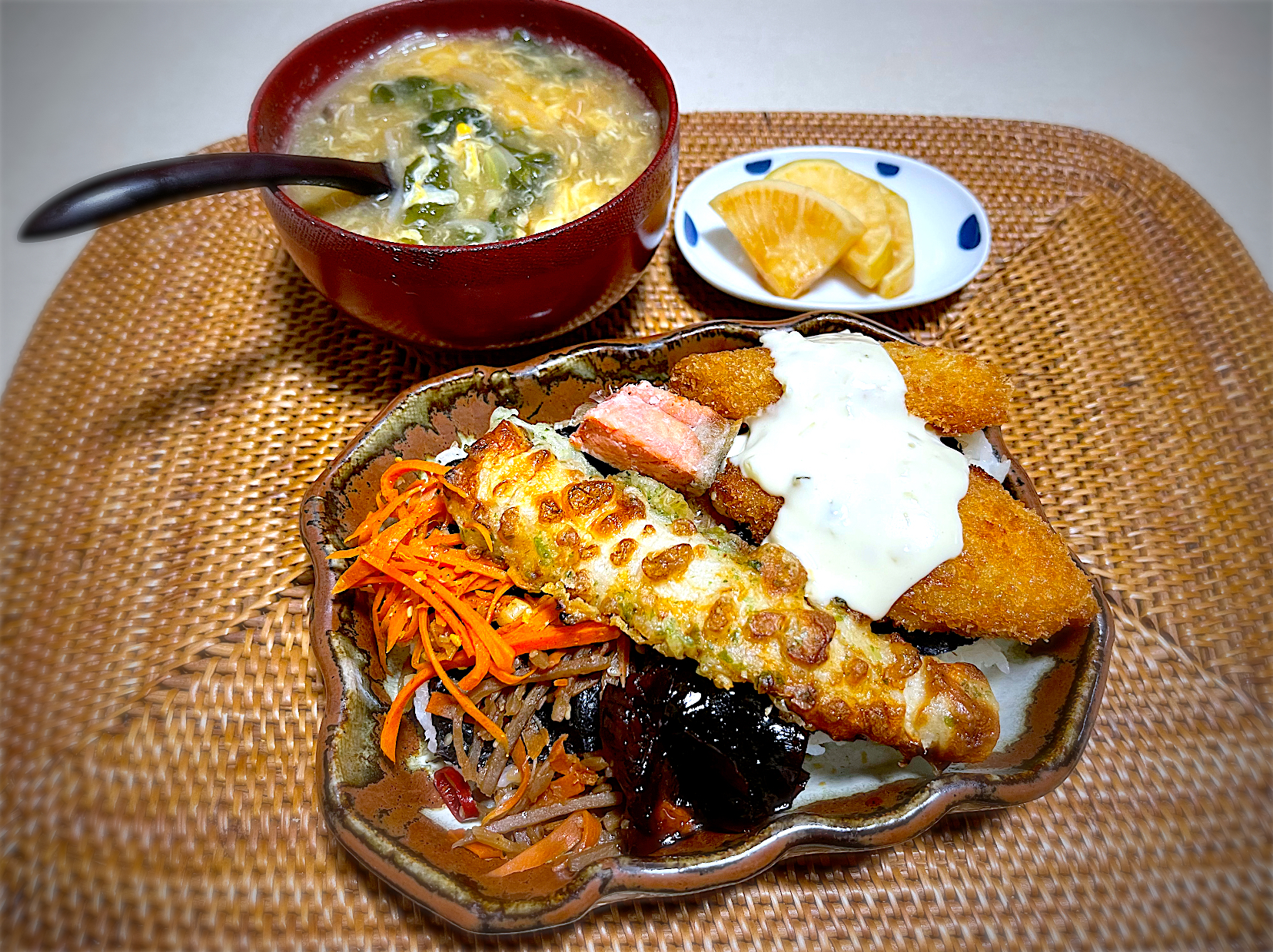 タルタル海苔ちくわ丼