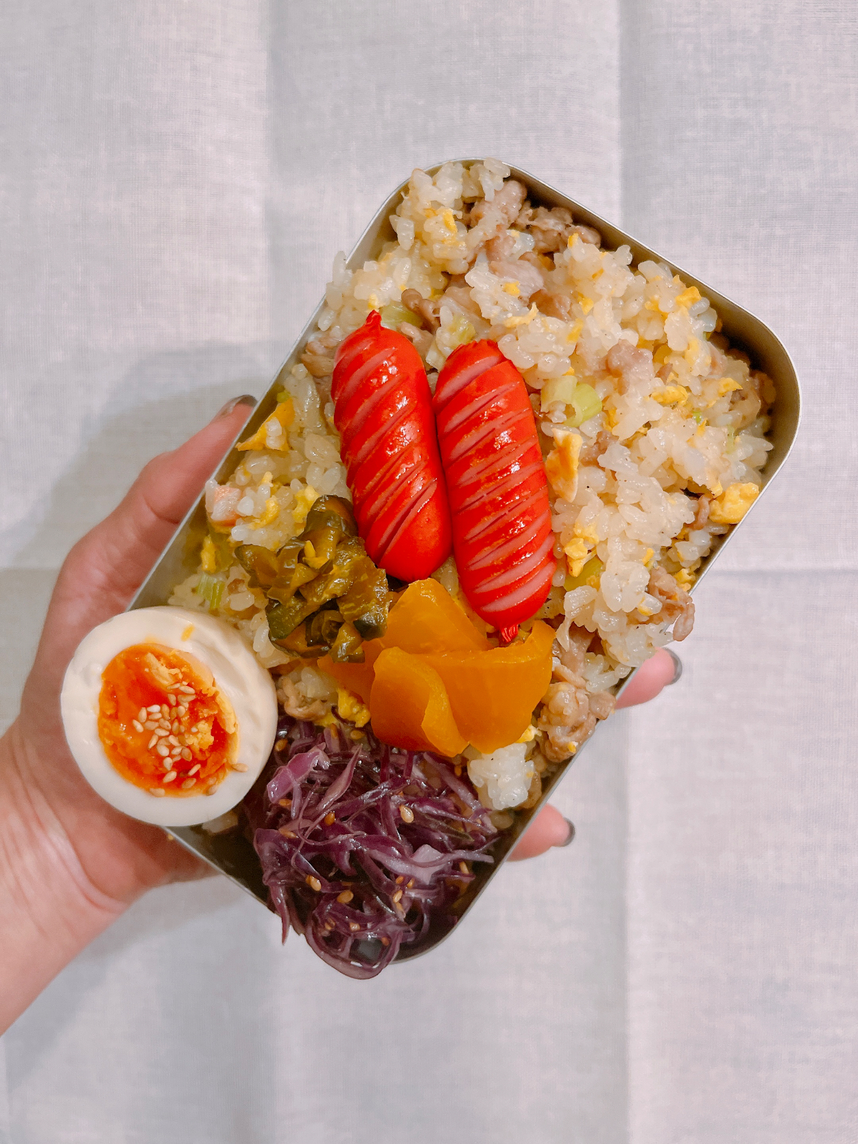 豚バラチャーハン弁当。