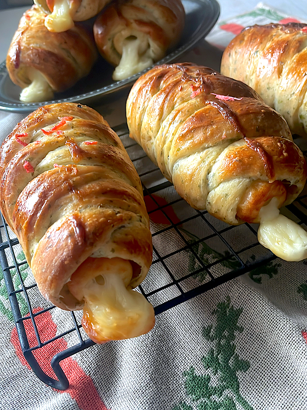 ちくわパン🥐〜ちくわの磯辺揚げ風味