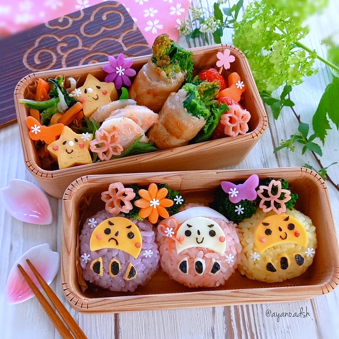 🌸だるまさんおにぎり応援弁当🌸